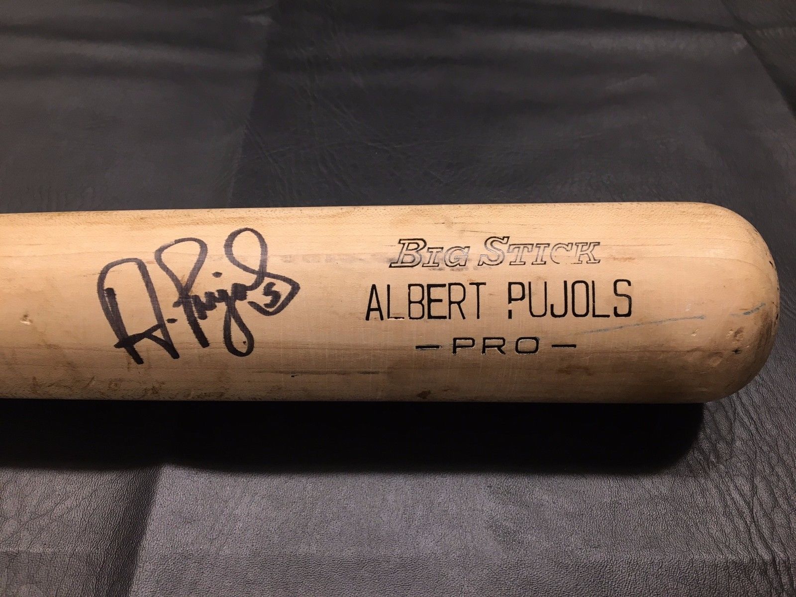 ALBERT PUJOLS 2004 Game Used Signed Auto Rawlings Bat CARDINALS ANGELS JSA