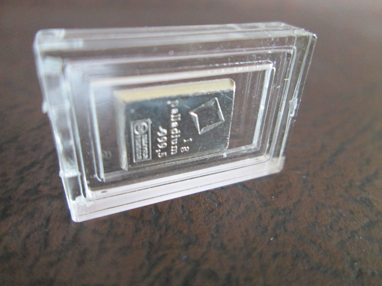1 gram Valcambi Palladium Fractional Bar - No Assay Card (Encapsulated)