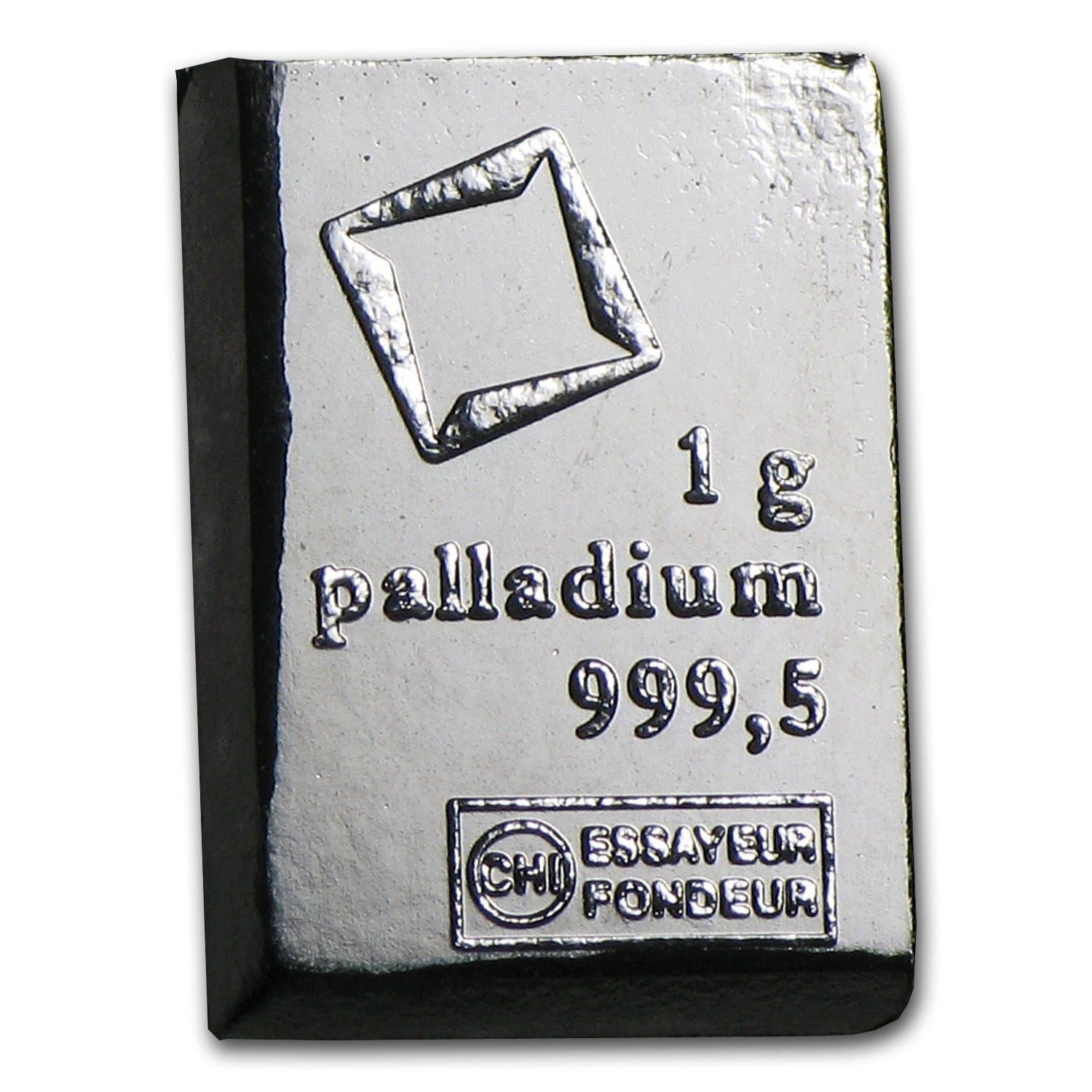 1 gram Valcambi Palladium Fractional Bar - No Assay Card (Encapsulated)