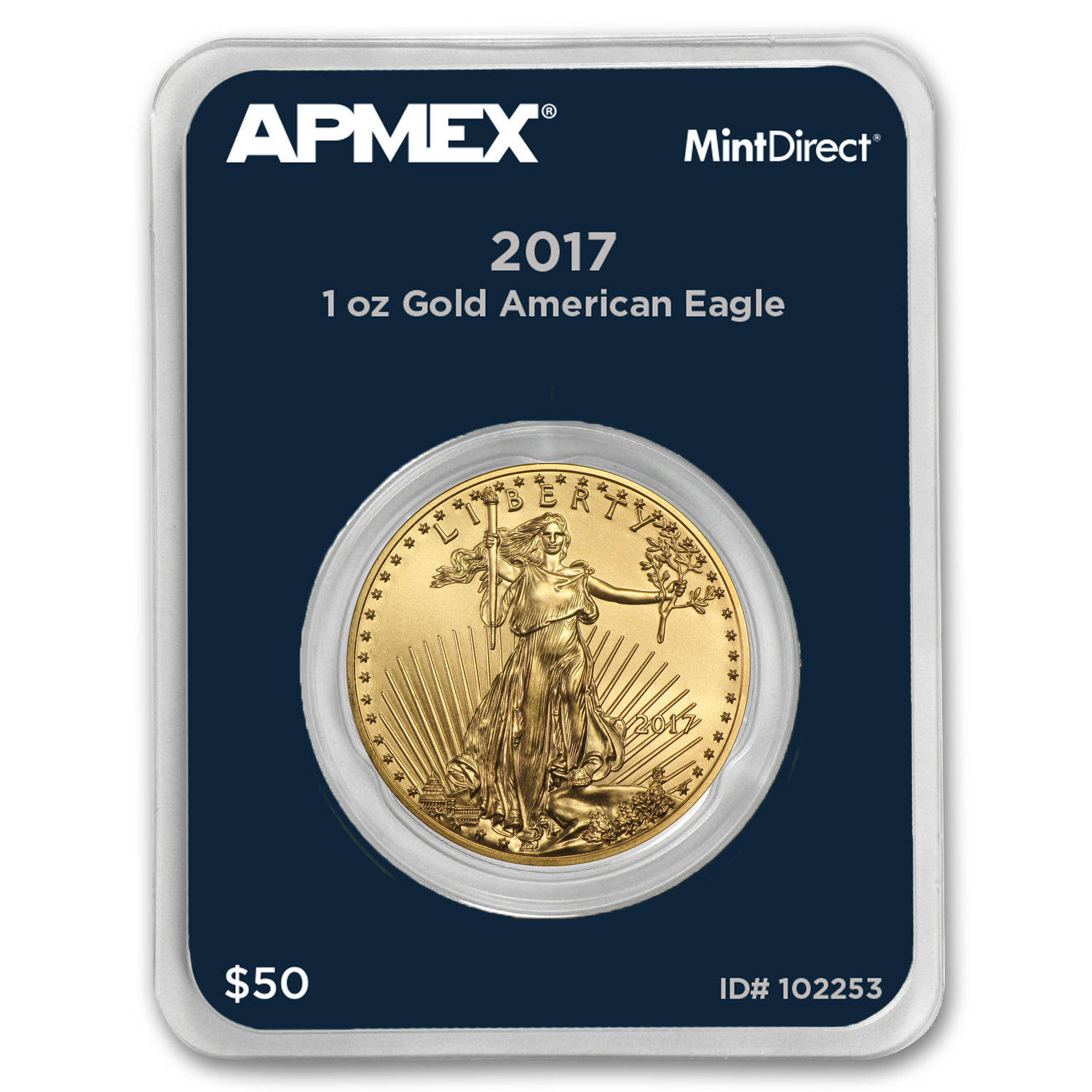 2017 1 oz Gold American Eagle (MintDirect® Single) - SKU #102253