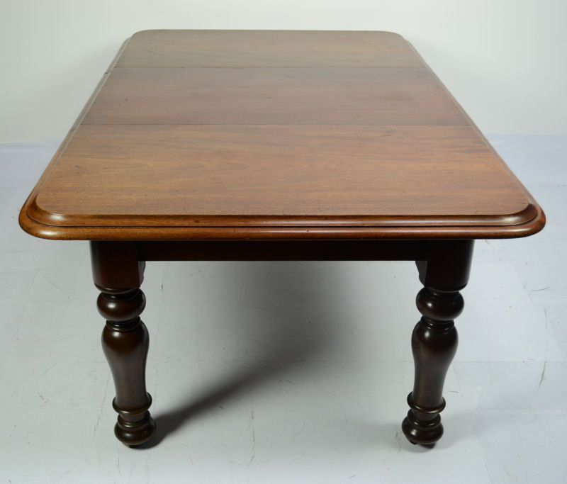 ANTIQUE EARLY VICTORIAN MAHOGANY EXTENDING DINING TABLE CIRCA 1850