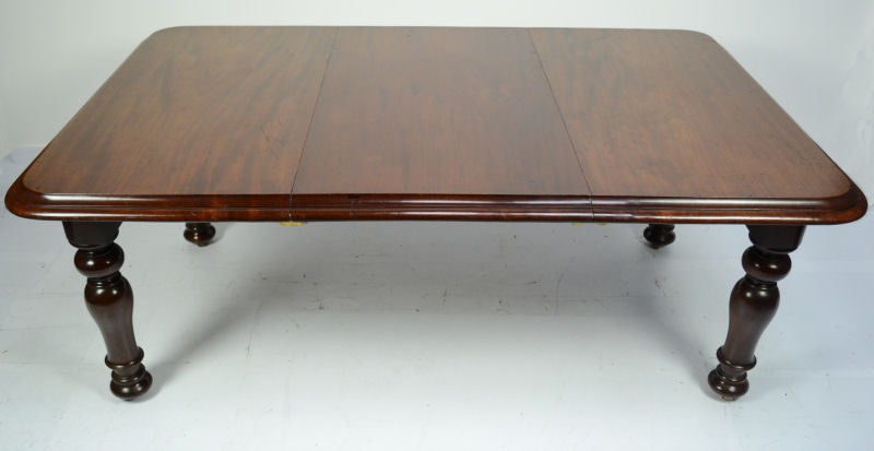 ANTIQUE EARLY VICTORIAN MAHOGANY EXTENDING DINING TABLE CIRCA 1850