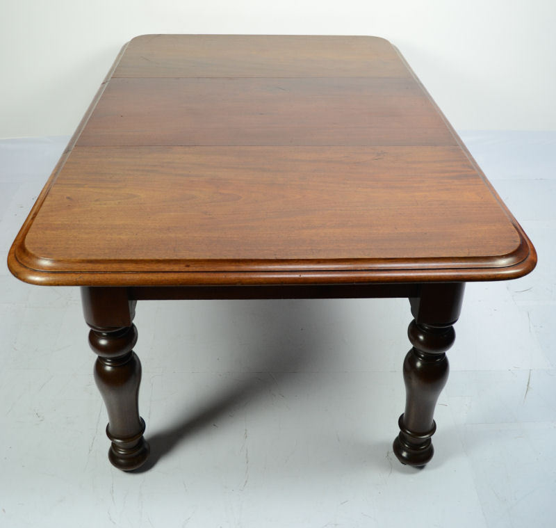 ANTIQUE EARLY VICTORIAN MAHOGANY EXTENDING DINING TABLE CIRCA 1850