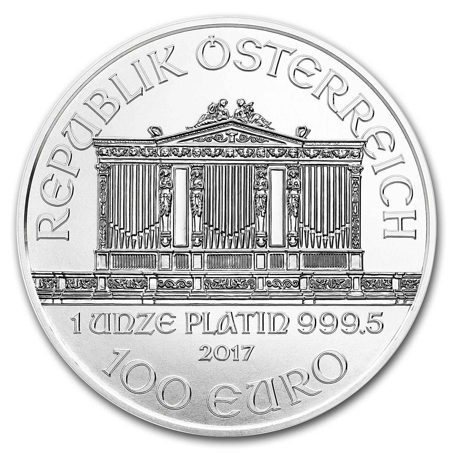 2017 Austria 1 oz Platinum Philharmonic BU