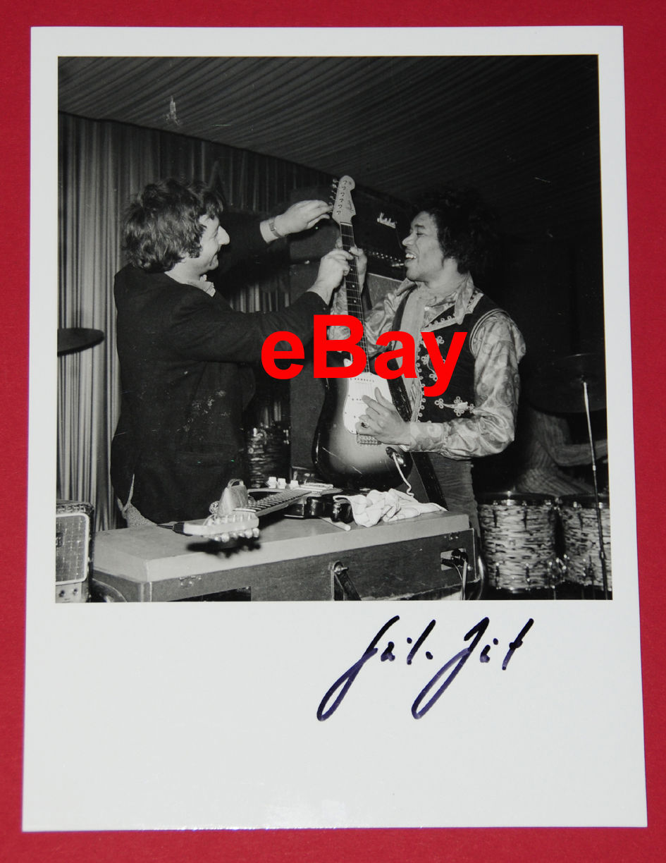 Jimi Hendrix Experience original vintage photo photograph, Tour, Concert, signed