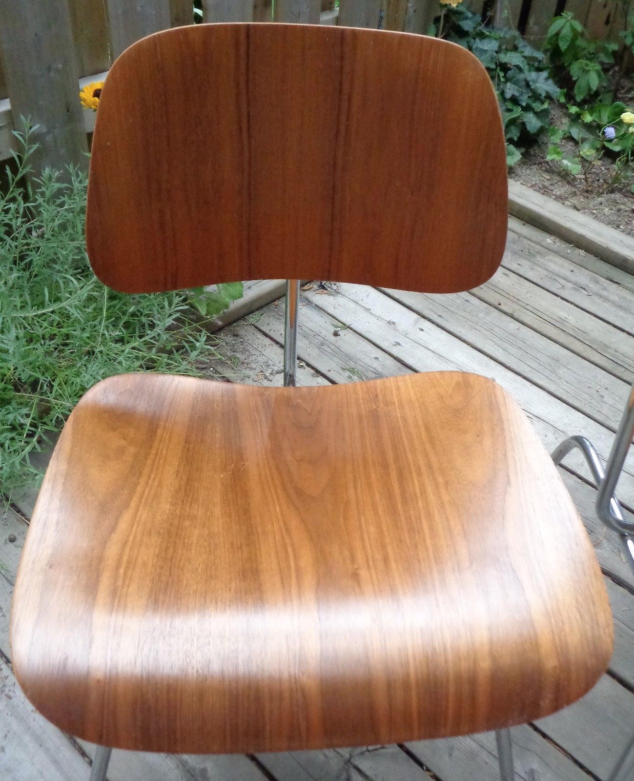 Set of 2 Vintage Original Mid-Century EAMES Restored DCM Chairs ***RARE TEAK***