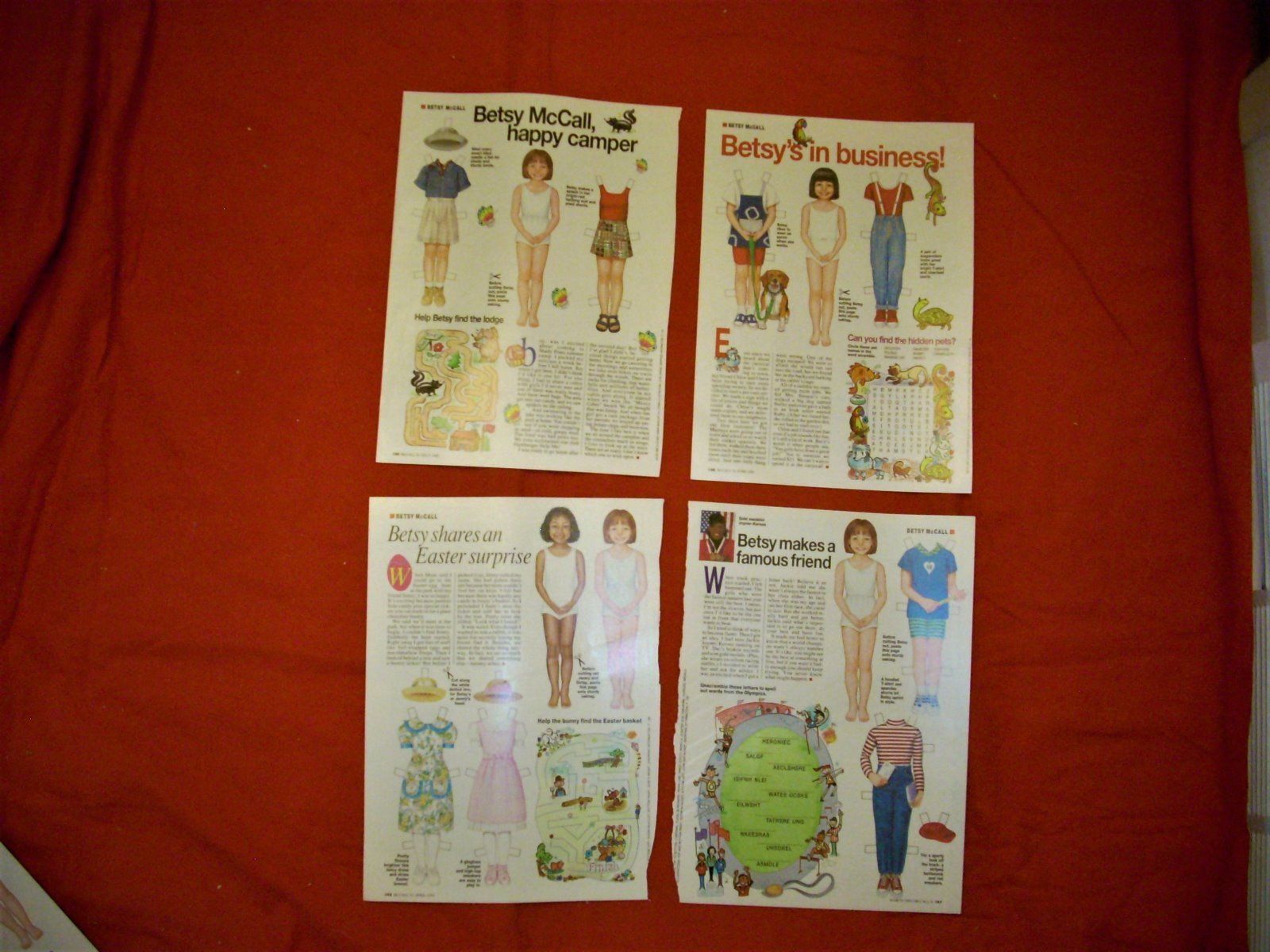 Uncut Magazine Paper Dolls-Dolls Collectors, Betsy McCall & Golden Magazine