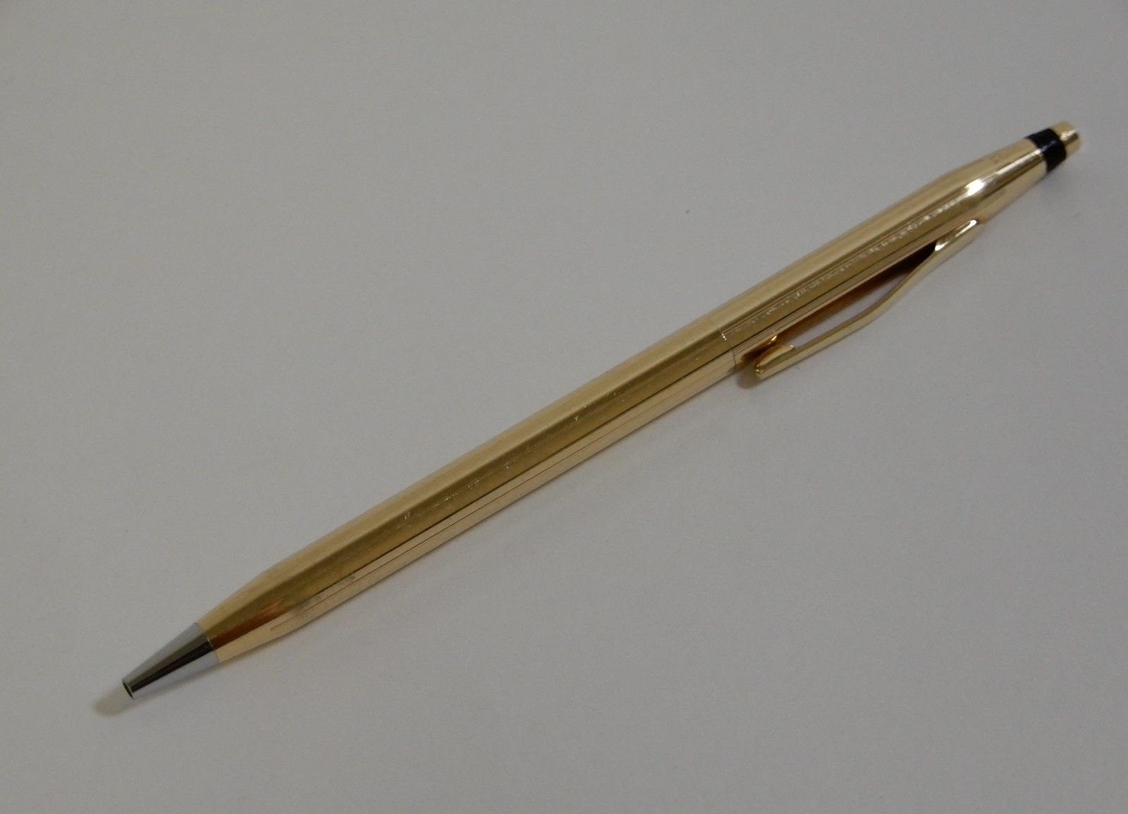 Vintage 14k Yellow Gold Cross Ball Point Pen Made in The U.S.A