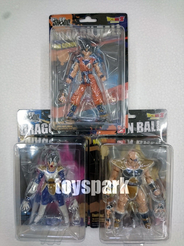 Bandai Shodo Neo 4 Dragonball Z SON GOKOU Goku + VEGETA + NAPPA action figure x3