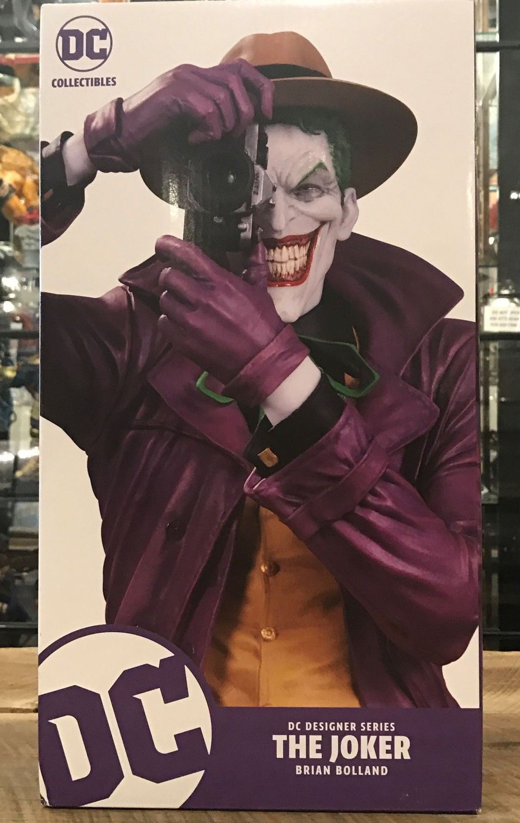 DC DESIGNER SERIES JOKER BY BRIAN BOLLAND KILLING JOKE STATUE NEW