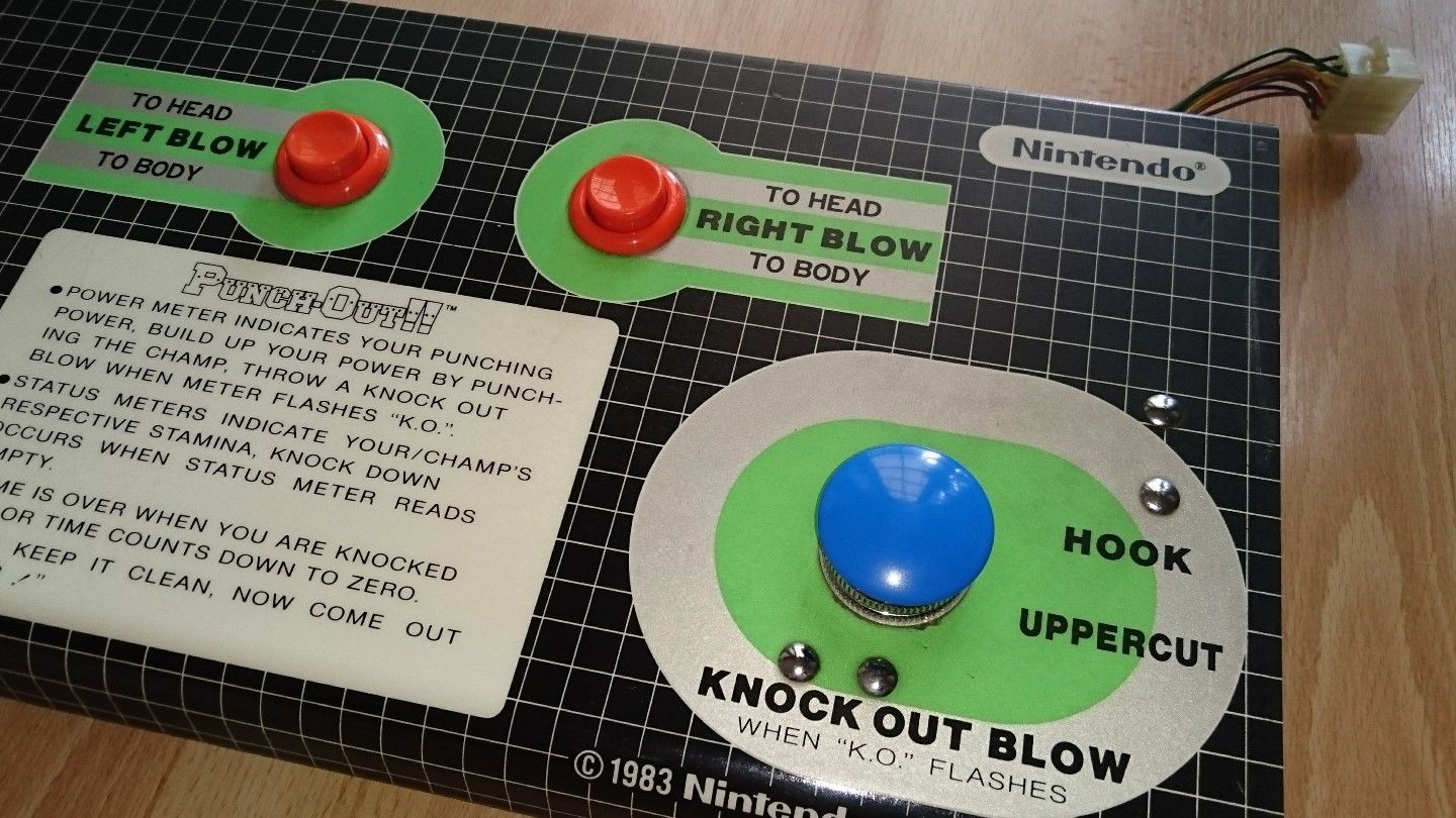 Nintendo Punch-Out!! Complete Arcade Control Panel punchout super