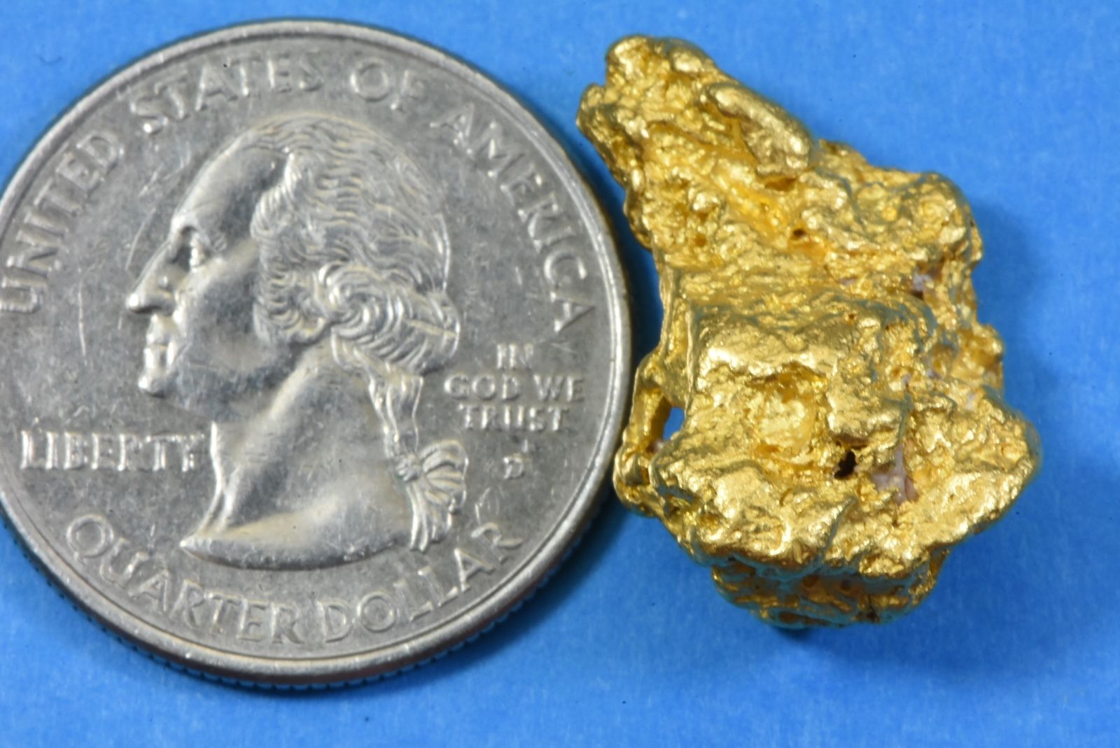 #1087 Large Natural Gold Nugget Australian 13.75 Grams Genuine