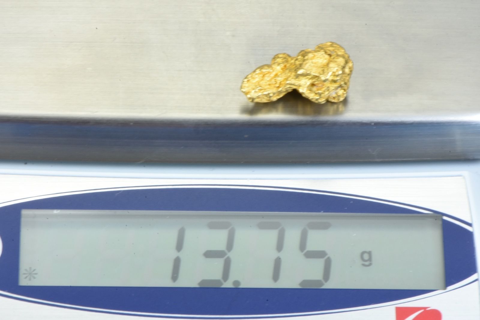 #1087 Large Natural Gold Nugget Australian 13.75 Grams Genuine