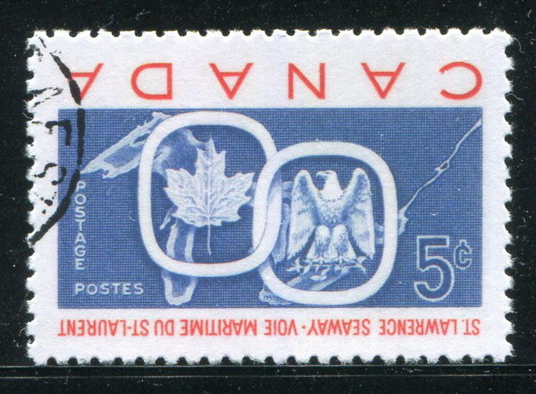 Canada 1959 5c Seaway Center Inverted Error SC#387a SG#513a Nice Replica