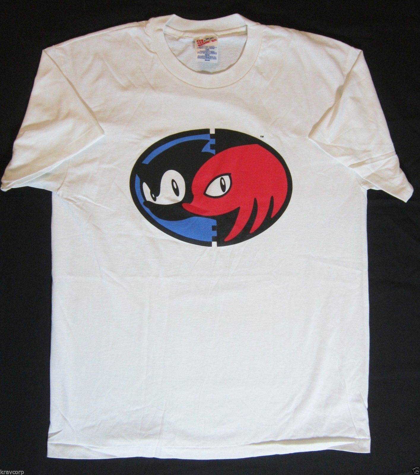 SONIC & KNUCKLES—VINTAGE 1994 PROMO T-SHIRT—SONIC THE HEDGEHOG--SEGA