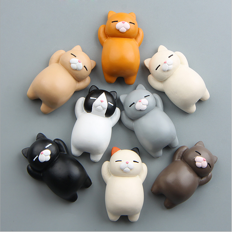 Funny Cartoon Animals Cat Fridge Magnet Sticker Refrigerator Gift Home Decor