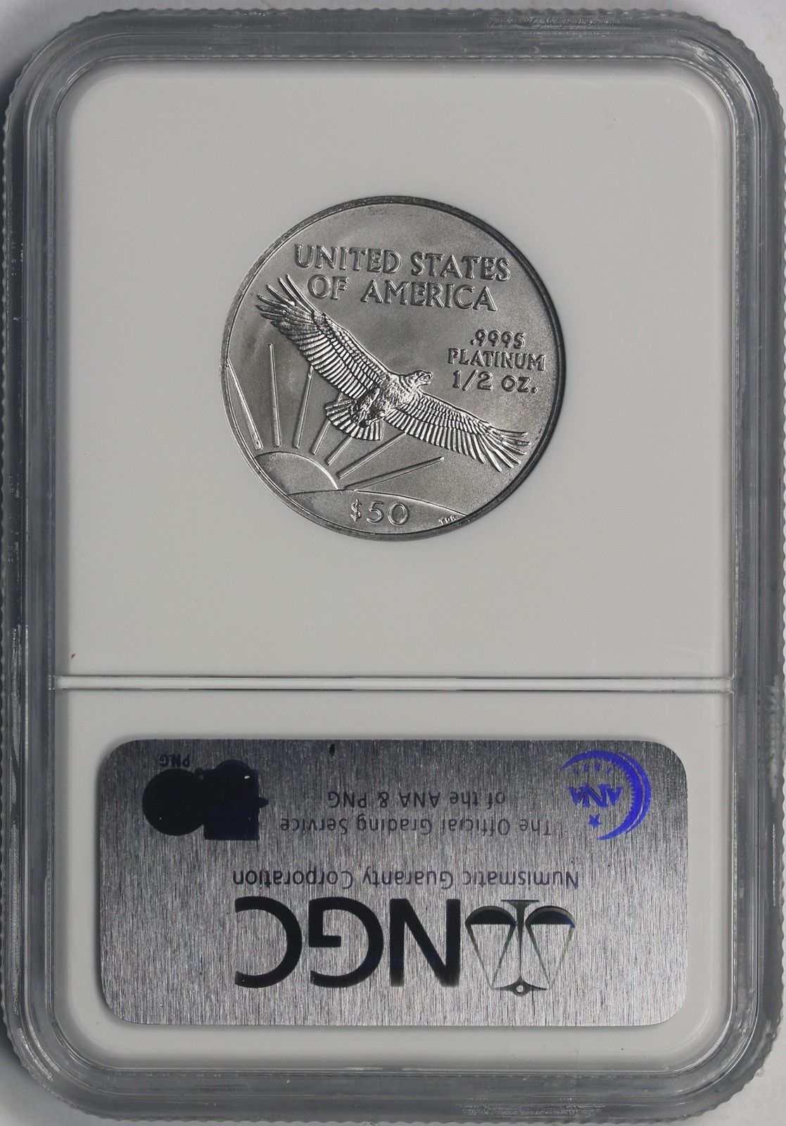 2008 Statue of Liberty Half-Ounce Platinum American Eagle $50 MS 70 NGC 1/2 oz