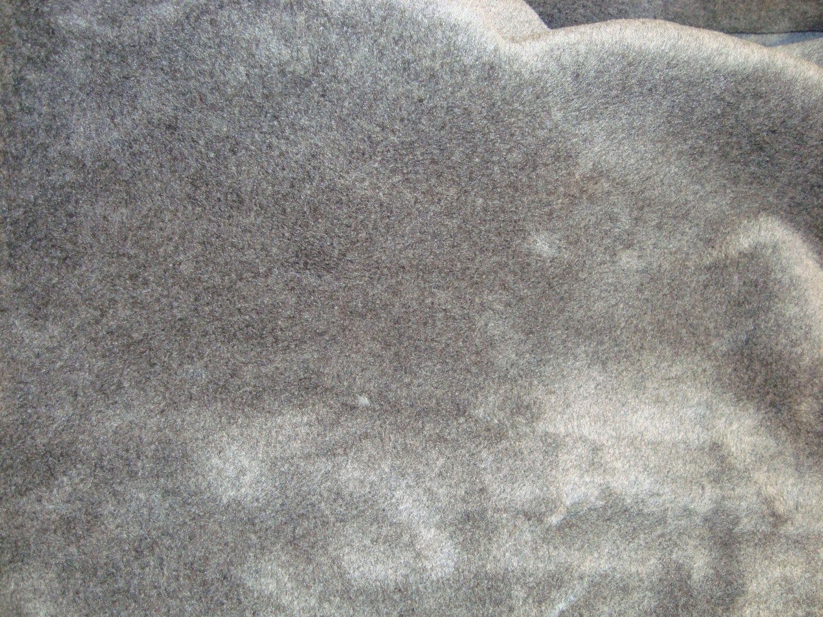 1.4 yds FAUX FUR TEDDY BEAR PLUSH FABRIC SOFT 60" x 53" SMOKE GRAY BTP