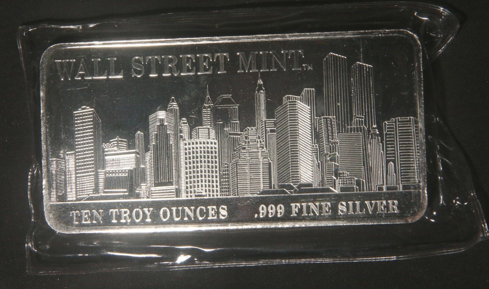 WALL STREET MINT  10 OZ .999 SILVER BAR "SEALED" LOT 240244