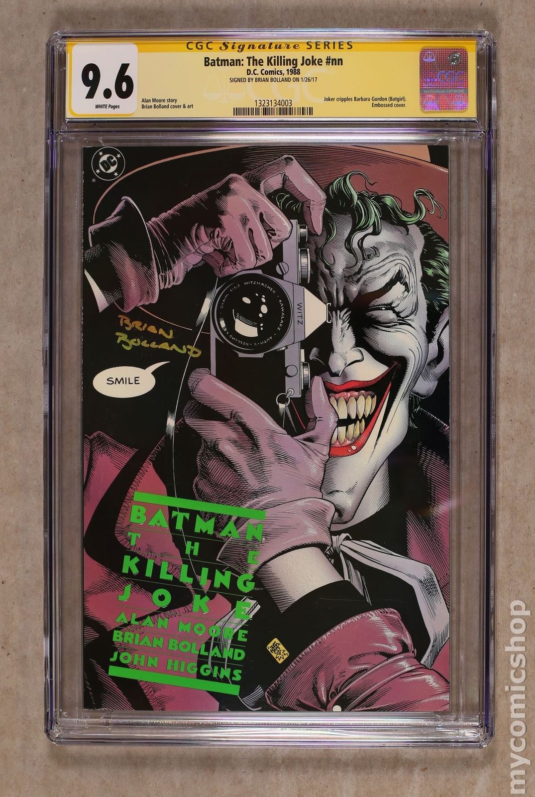 Batman The Killing Joke (1988) #1-1ST CGC 9.6 SS 1323134003