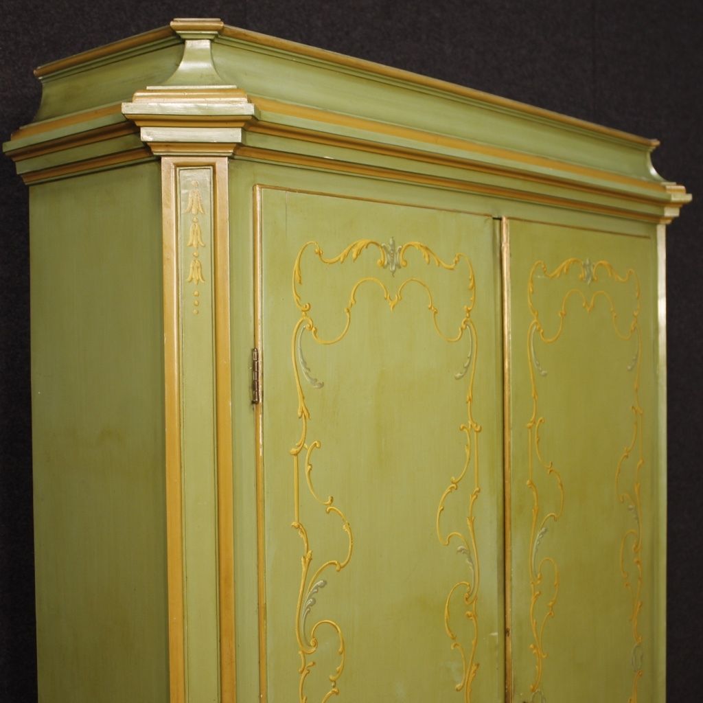 Closet venetian furniture lacquered cabinet antique style wood antiques vintage