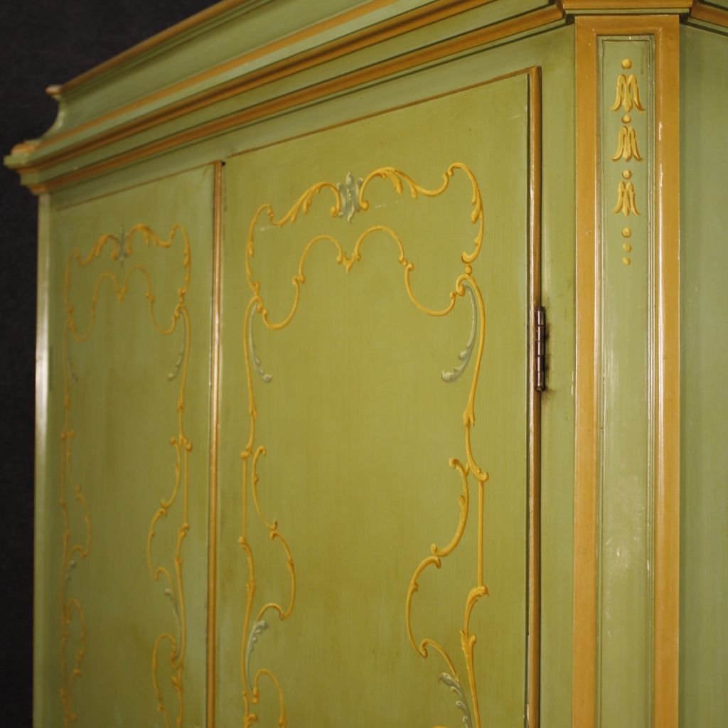 Closet venetian furniture lacquered cabinet antique style wood antiques vintage