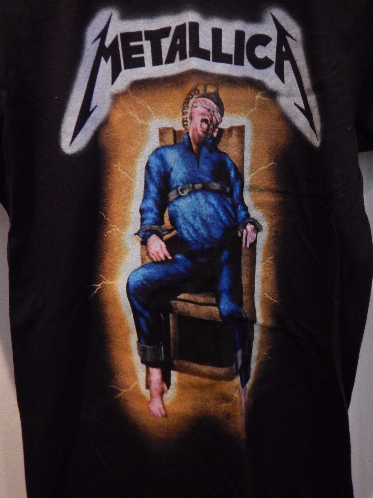 NEW METALLICA RIDE THE LIGHTNING 1985 CONCERT TOUR T-SHIRT S BLACK METAL LARS