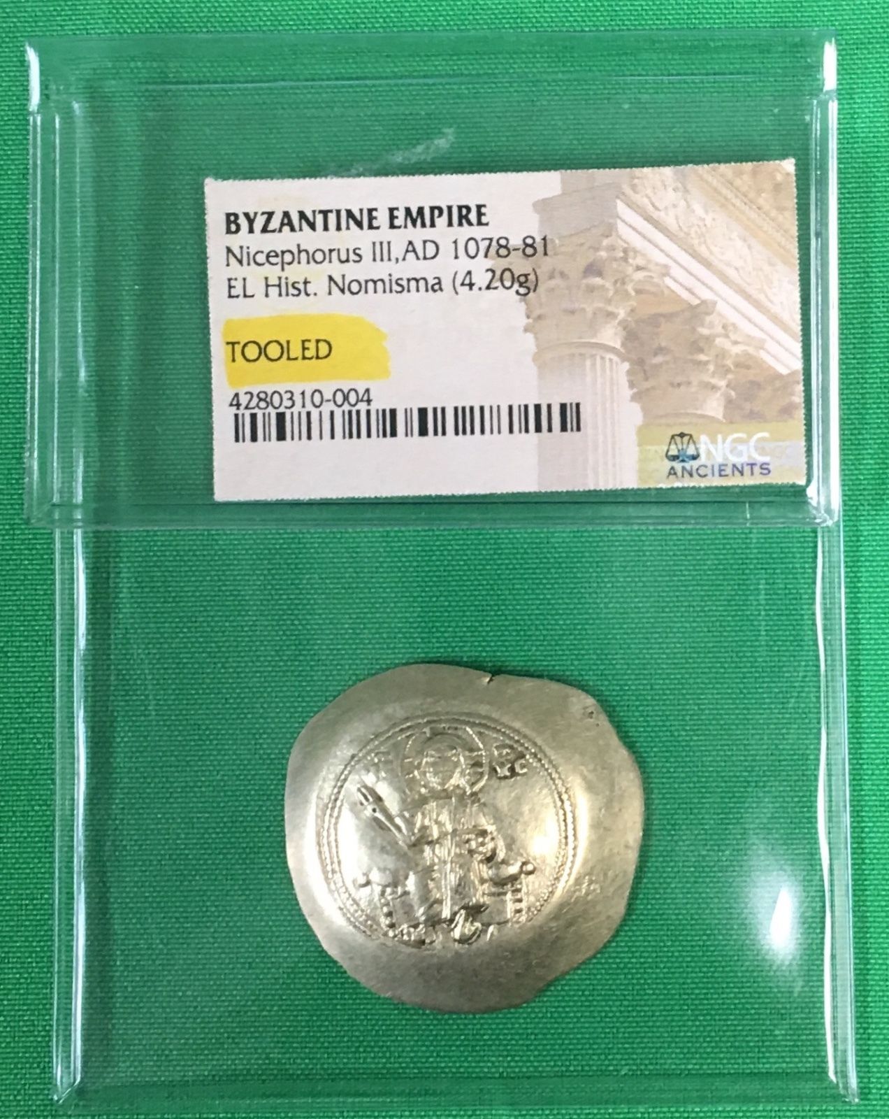 Byzantine Empire Gold Coin Nicephorus III AV  Nominsma AD 1078-81 NGC Authentic