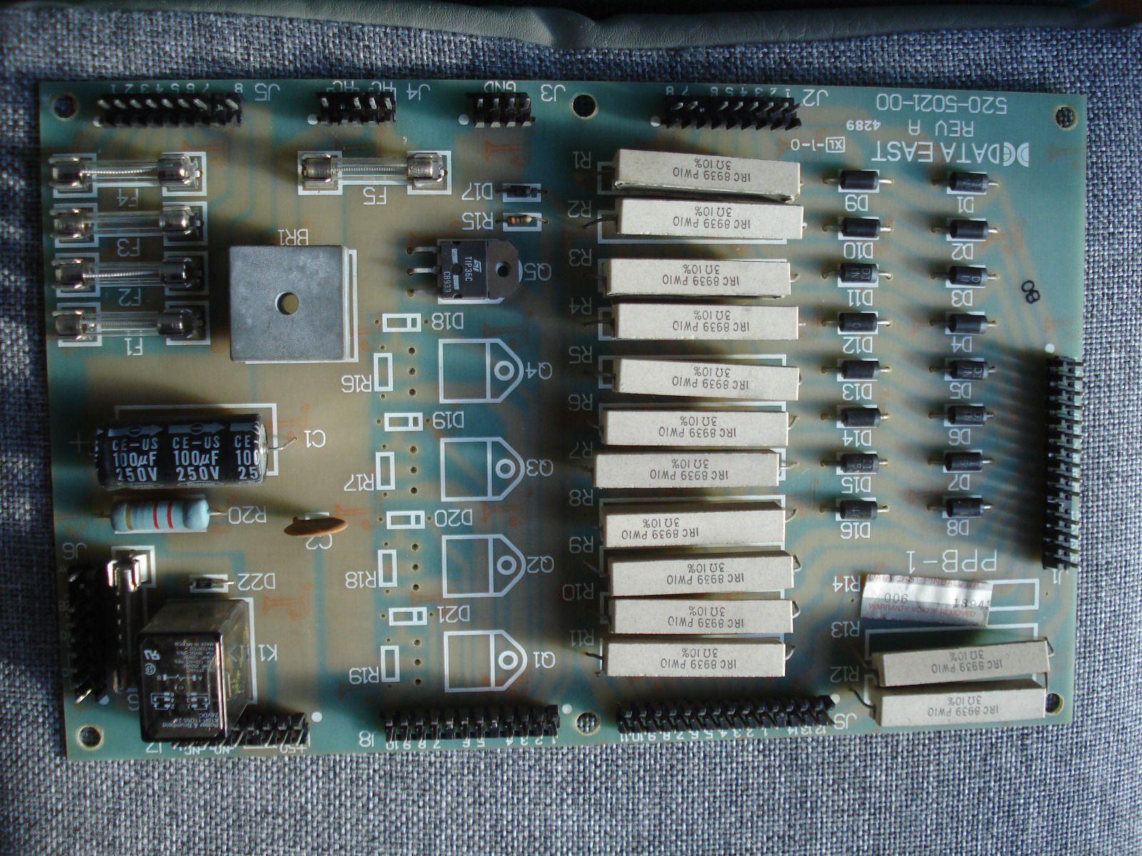 Data East PPB Circuit Board Tested Working In Excellent Condition!