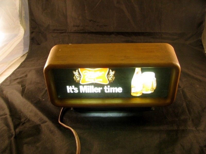 Vintage Miller High Life Lighted Sign 10" x 5 1/2" tall