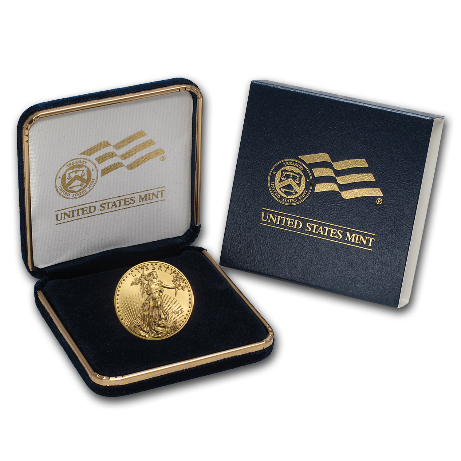 2017 1/2 oz Gold American Eagle BU (w/U.S. Mint Box) - SKU #102679