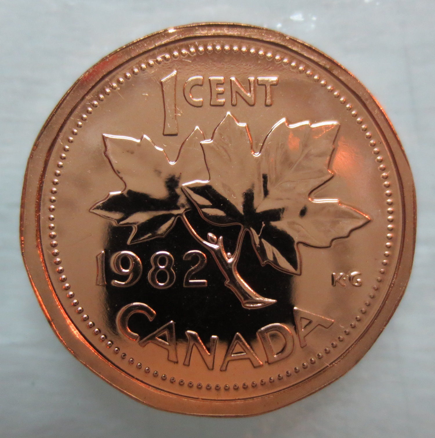 1982 CANADA 1 CENT PROOF-LIKE PENNY