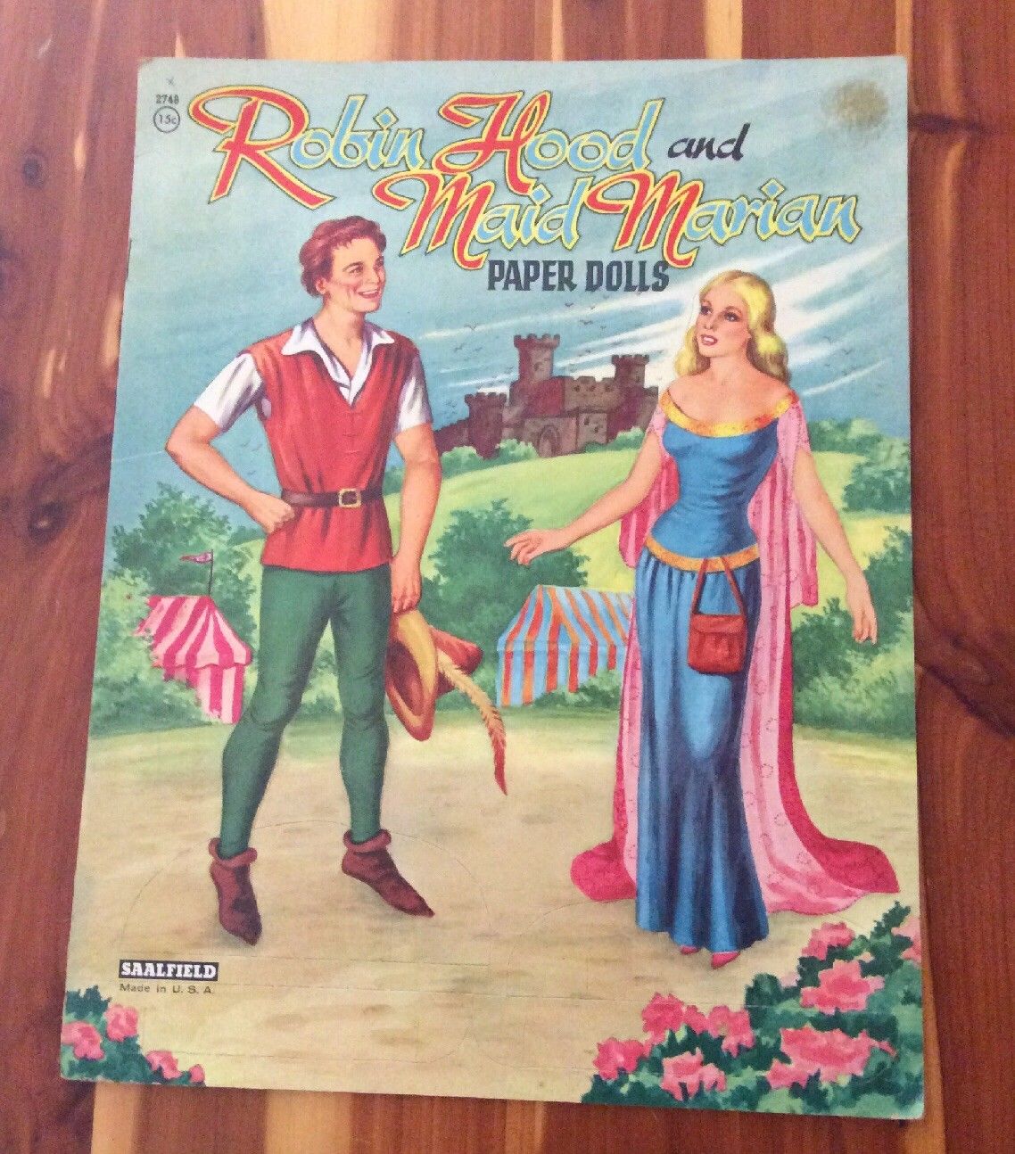 Vintage Uncut Robin Hood And Maid Marian Paper Dolls