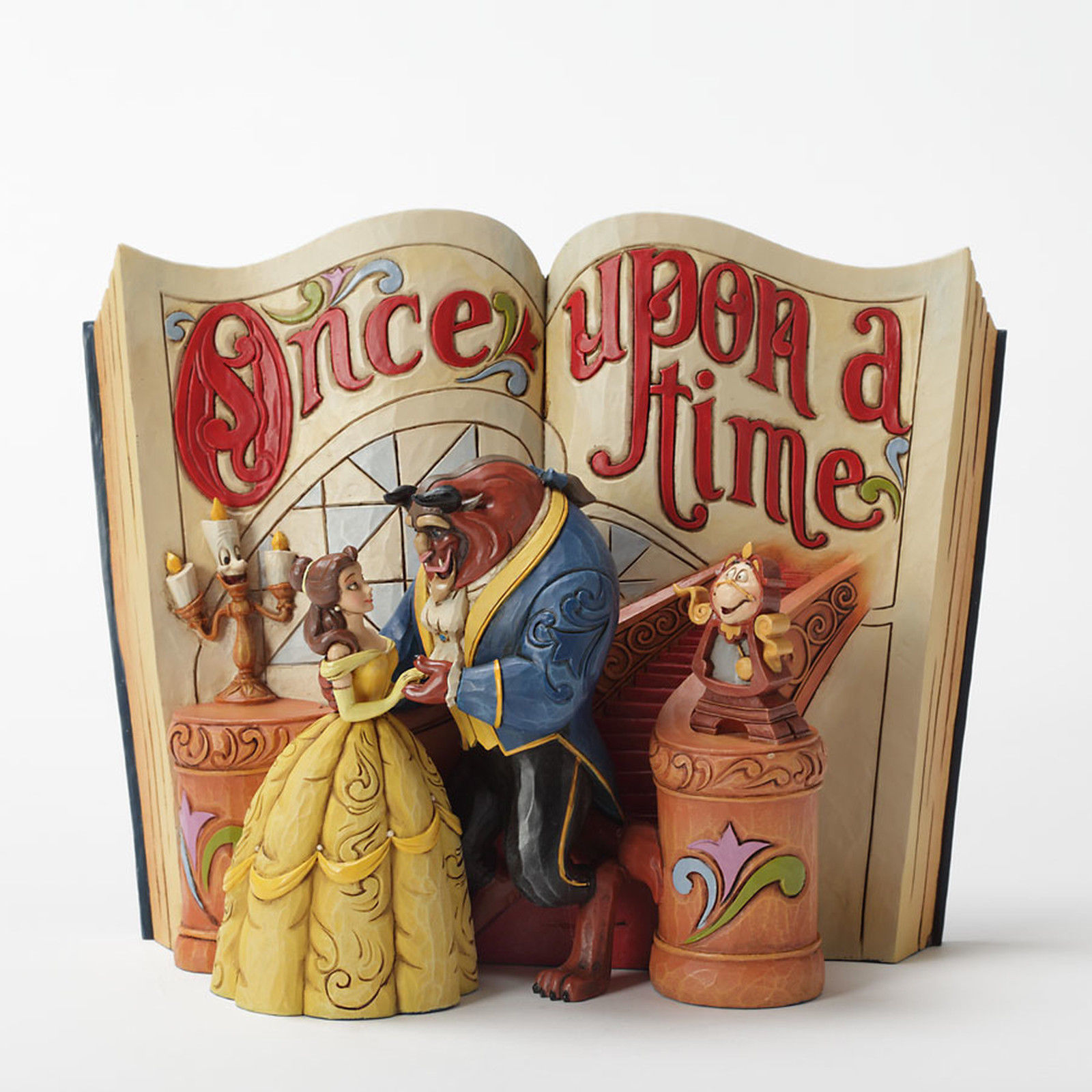 Enesco Jim Shore Disney Beauty and the Beast Storybook Figurine 4031483