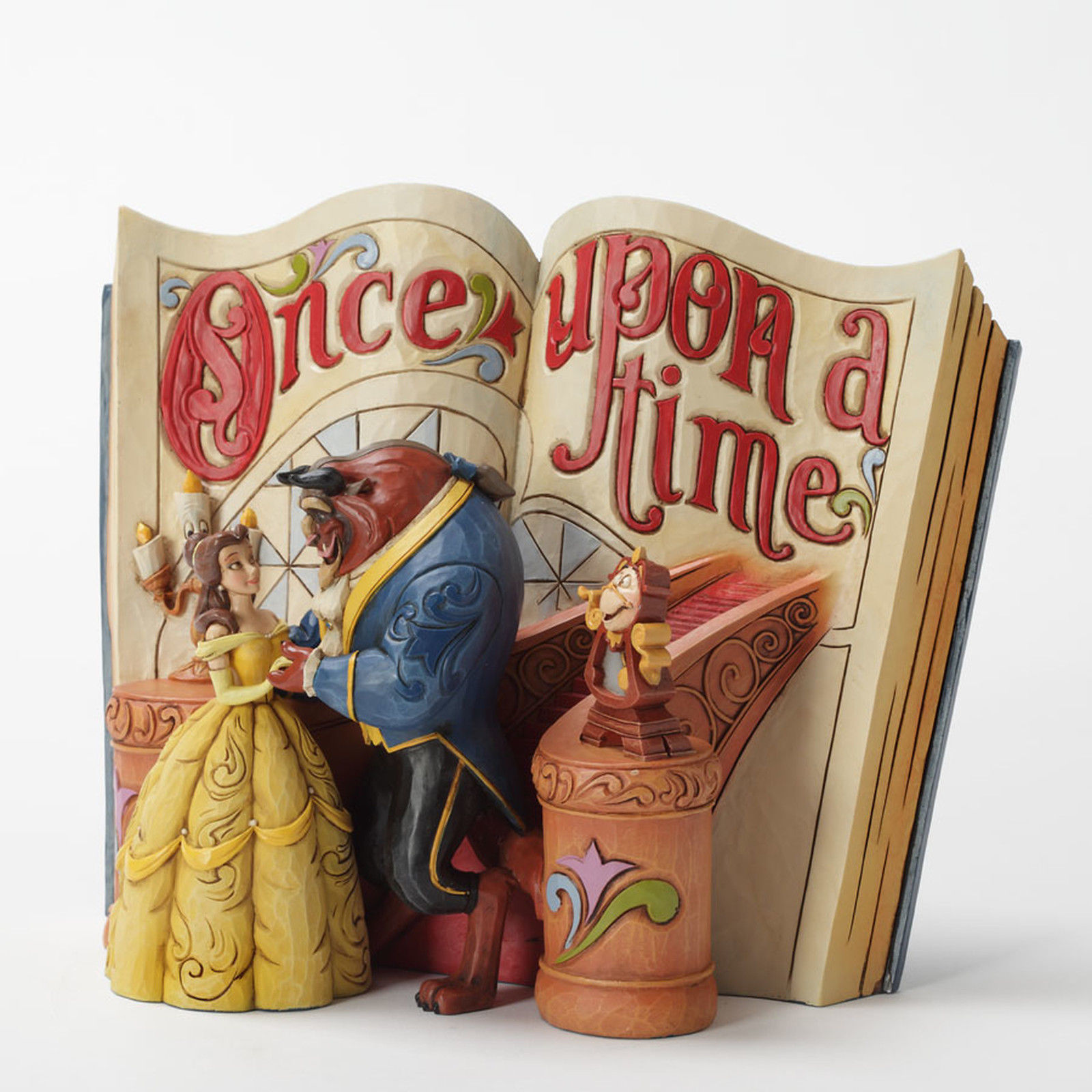 Enesco Jim Shore Disney Beauty and the Beast Storybook Figurine 4031483