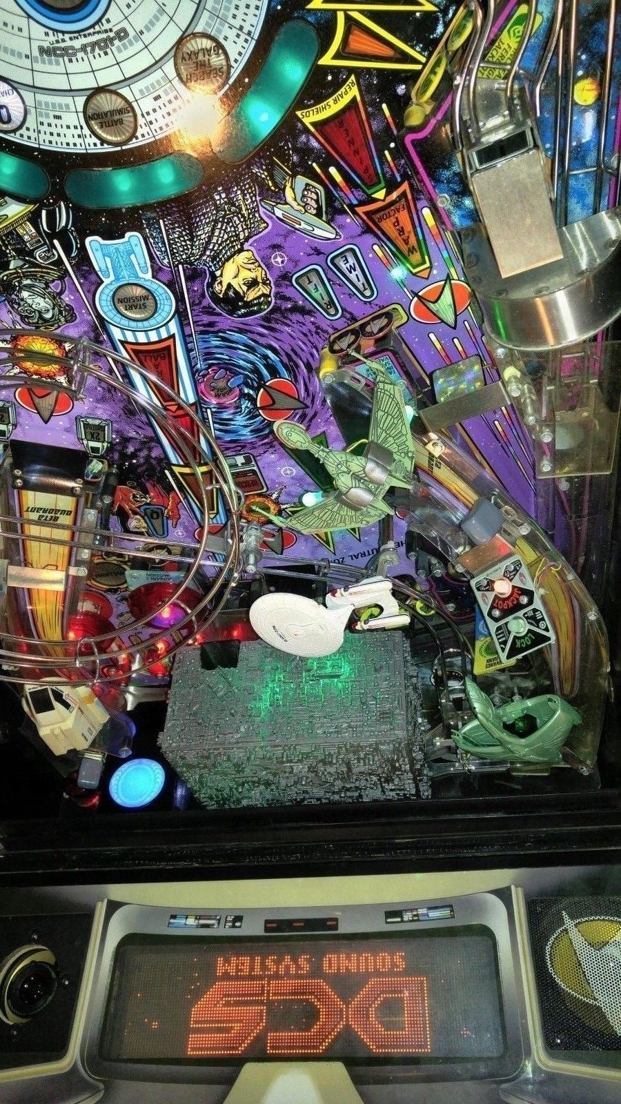 Star Trek:The Next Generation STTNG-Replacment BORG In Back-Pinball Machine Mod