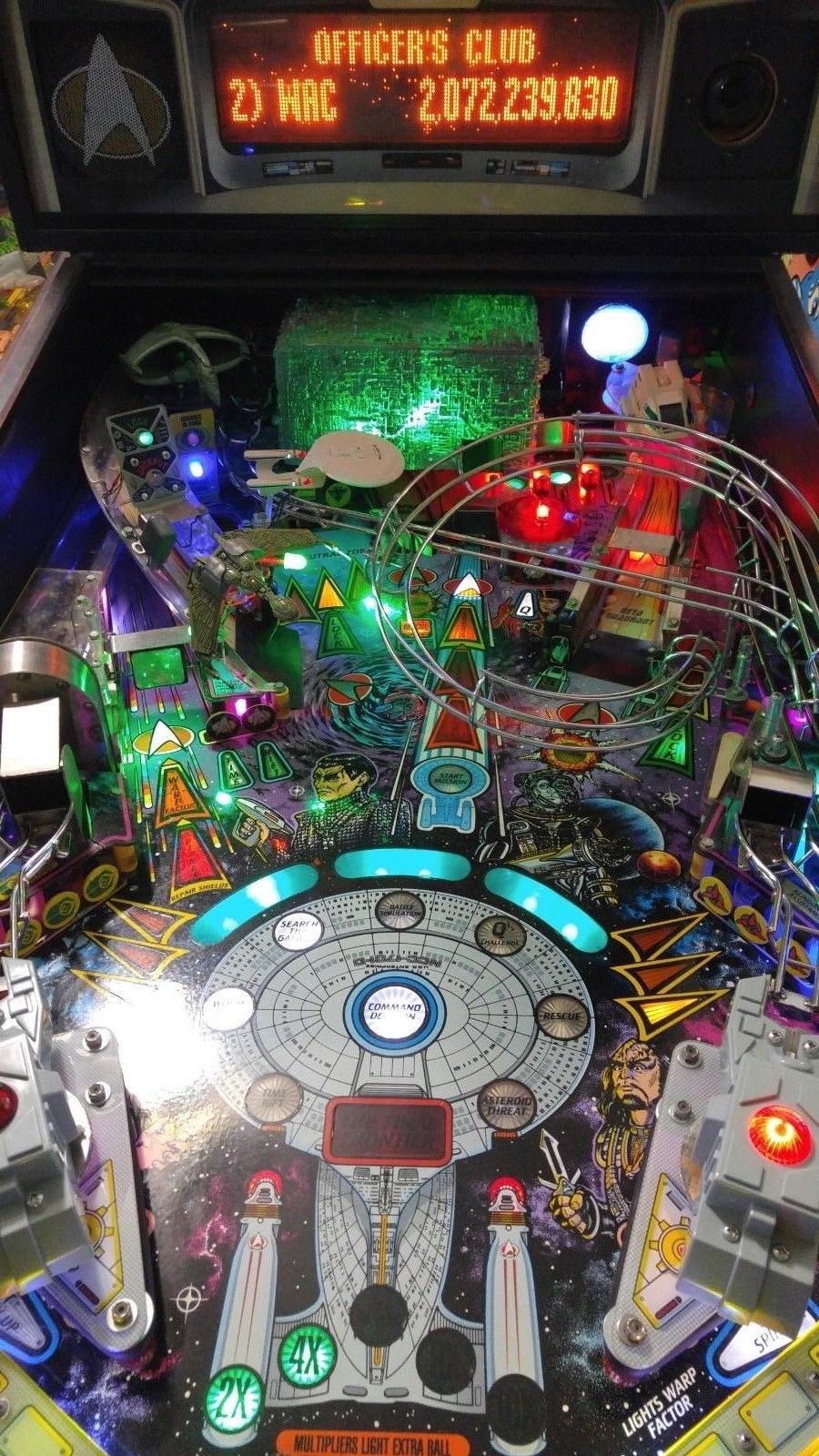 Star Trek:The Next Generation STTNG-Replacment BORG In Back-Pinball Machine Mod