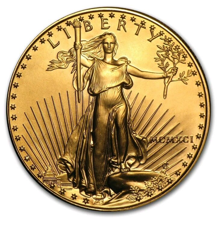 1991 1oz gold eagle