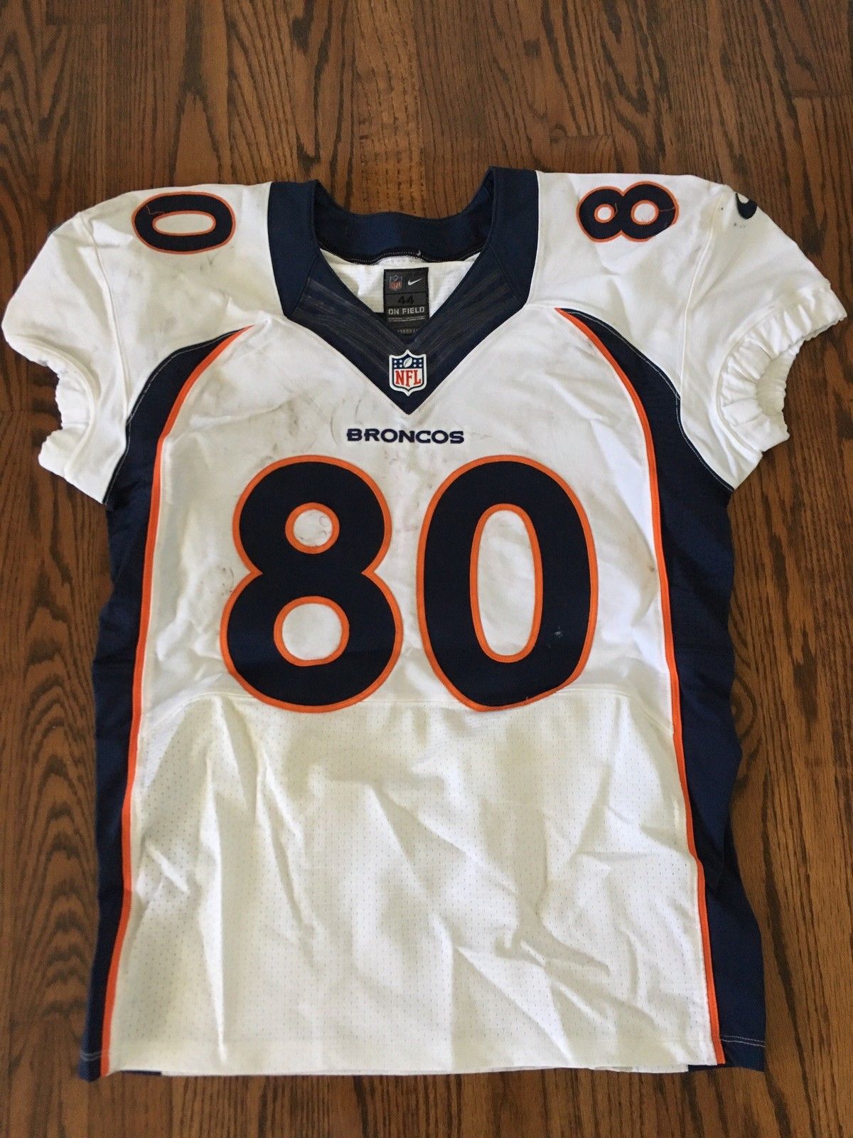 Game Worn Used Denver Broncos Jaguars Julius Thomas Jersey