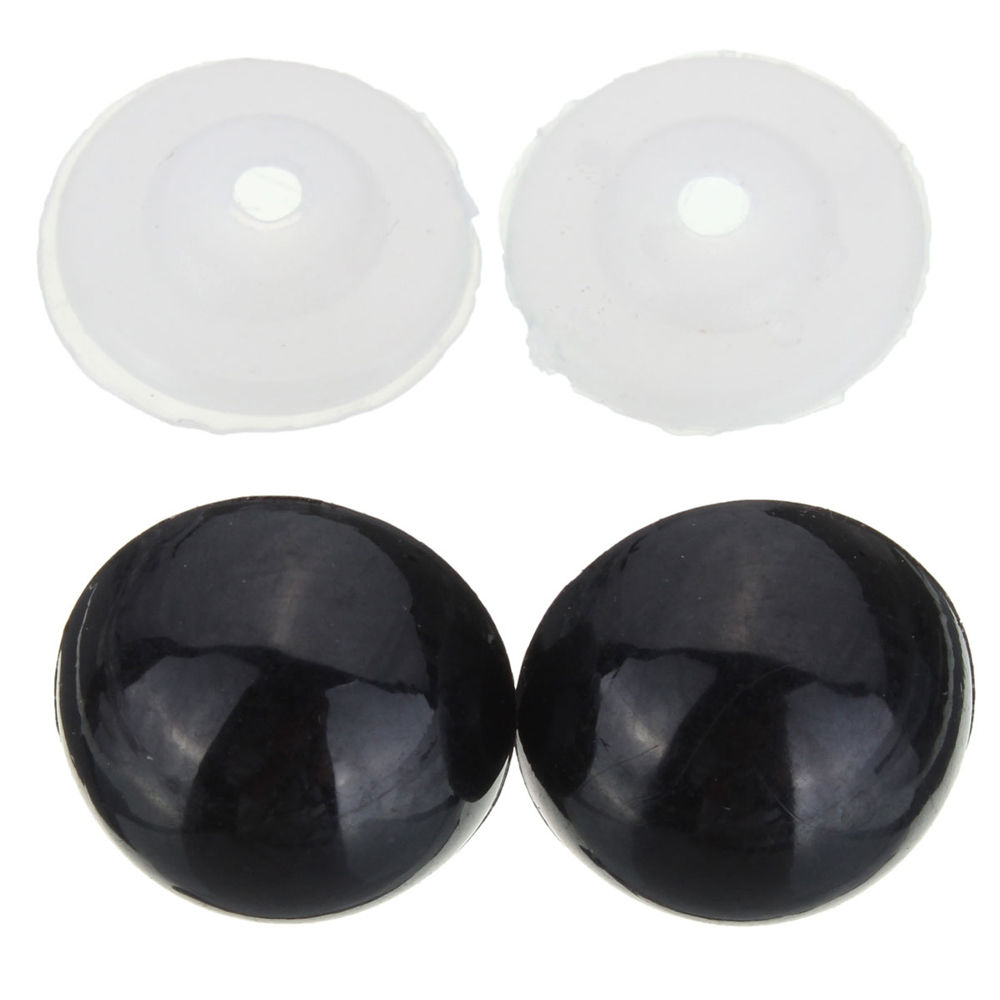 100pcs New Convenience DIY Black Plastic Bear Eyes Doll Animal Craft 6-10mm