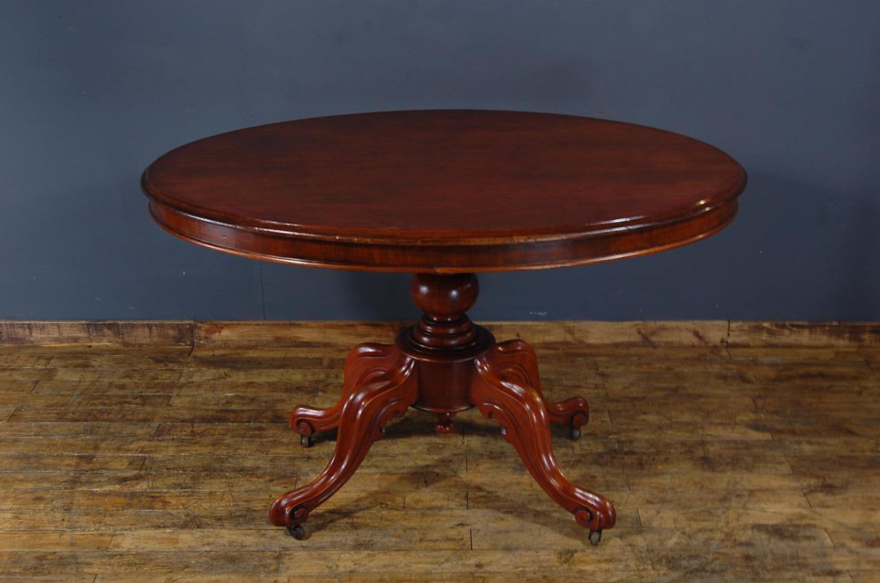 Antique Victorian Mahogany Breakfast Dining Loo Table