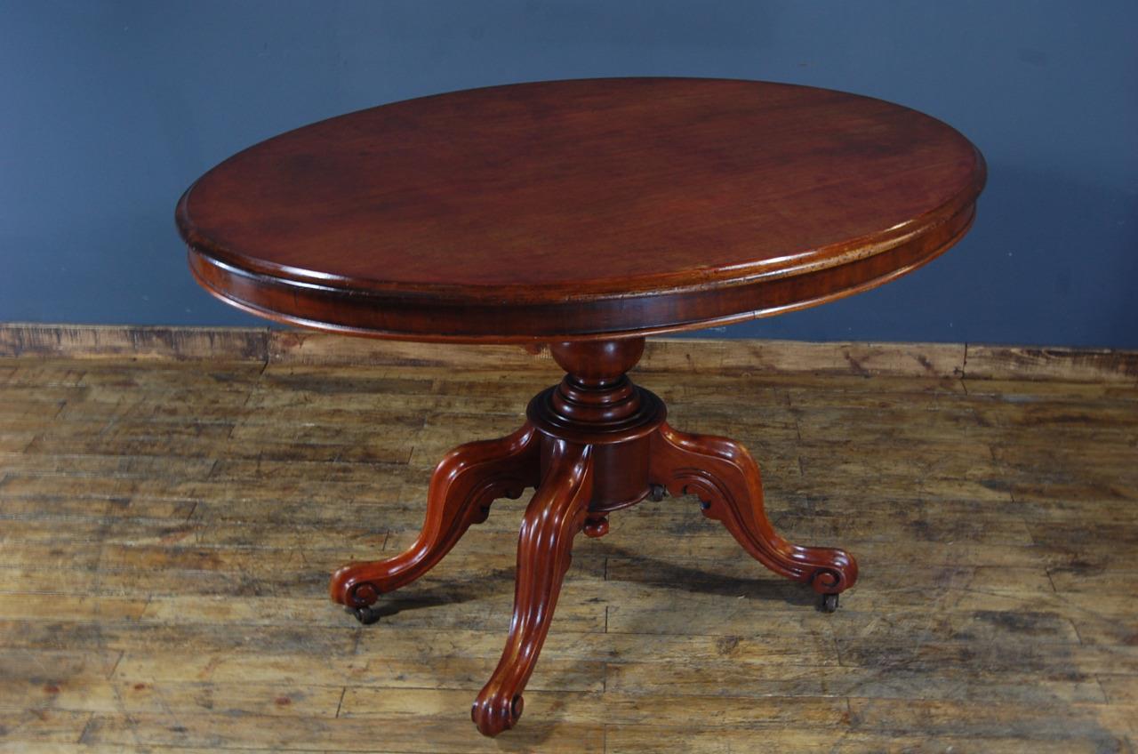 Antique Victorian Mahogany Breakfast Dining Loo Table