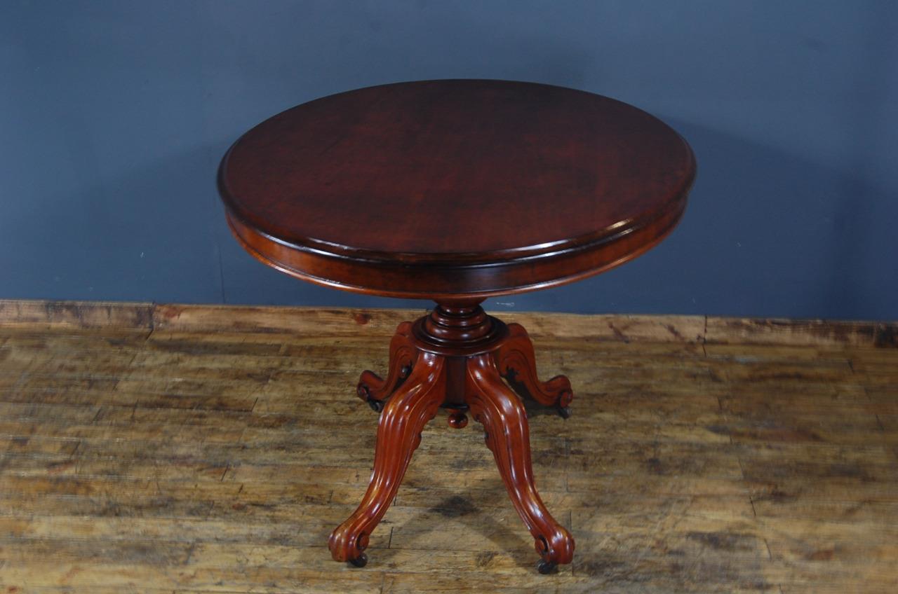 Antique Victorian Mahogany Breakfast Dining Loo Table