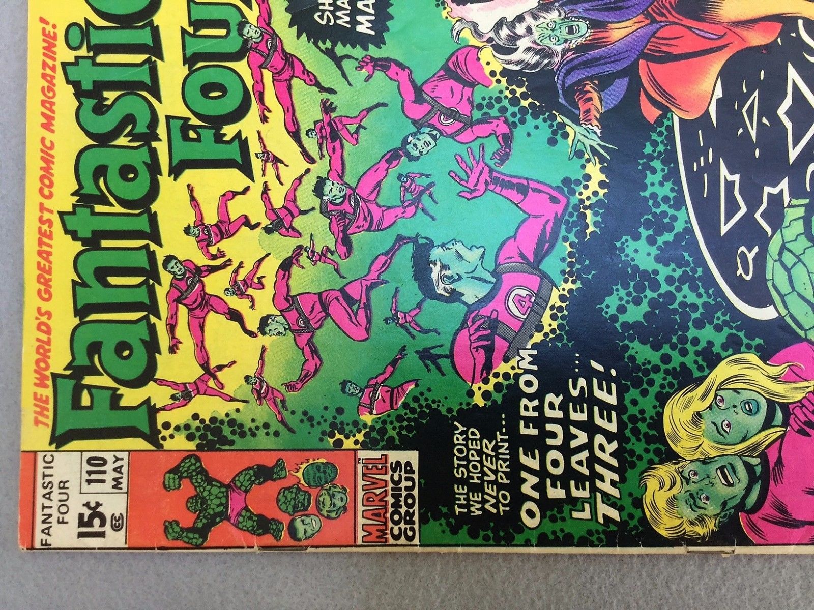 Fantastic Four #110 VINTAGE RARE Error Cover Green Thing Marvel Silver Age