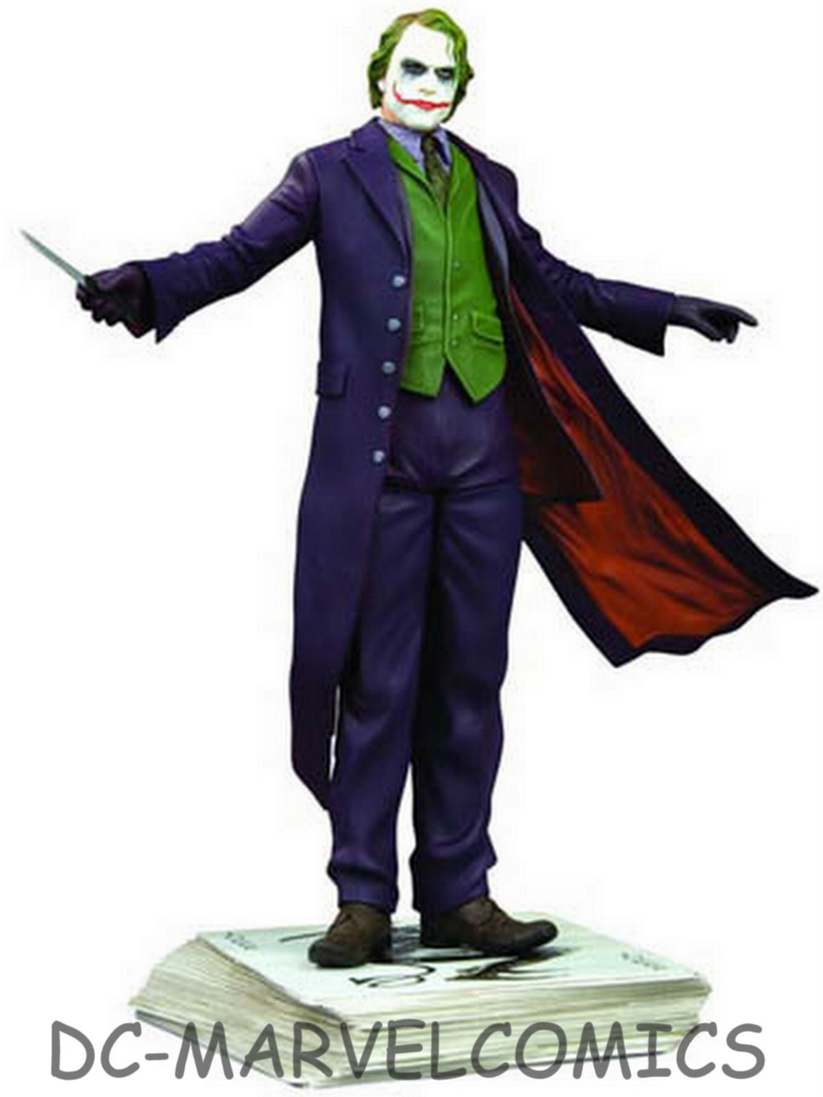 DC Comics The JOKER DARK KNIGHT BATMAN STATUE Heath Ledger MIB!! Rises  BATMAN