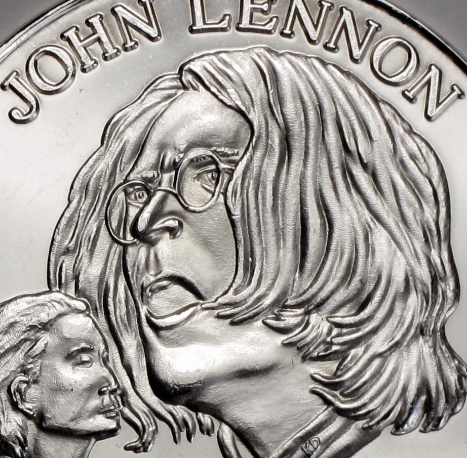 BEATLES John Lennon Peace Commemorative 1 oz .999 Silver Coin Round RARE Gift