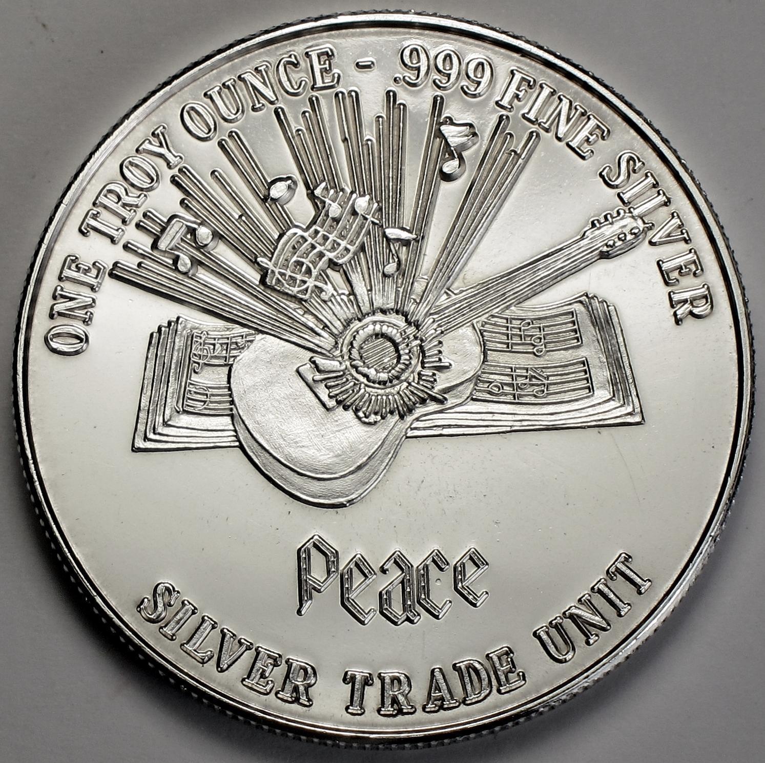 BEATLES John Lennon Peace Commemorative 1 oz .999 Silver Coin Round RARE Gift