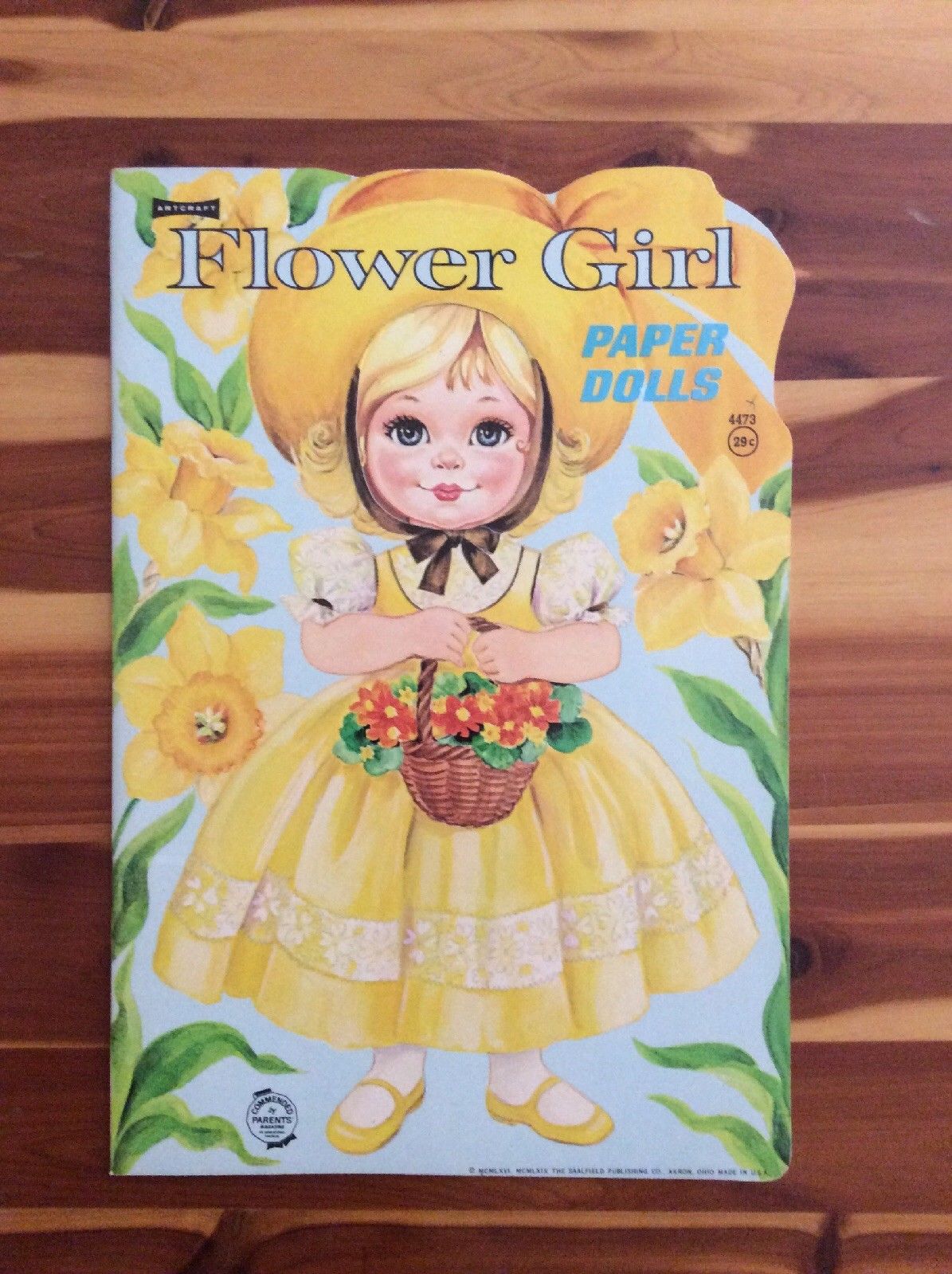 Vintage Uncut Artcraft Flower Girl Paper Dolls