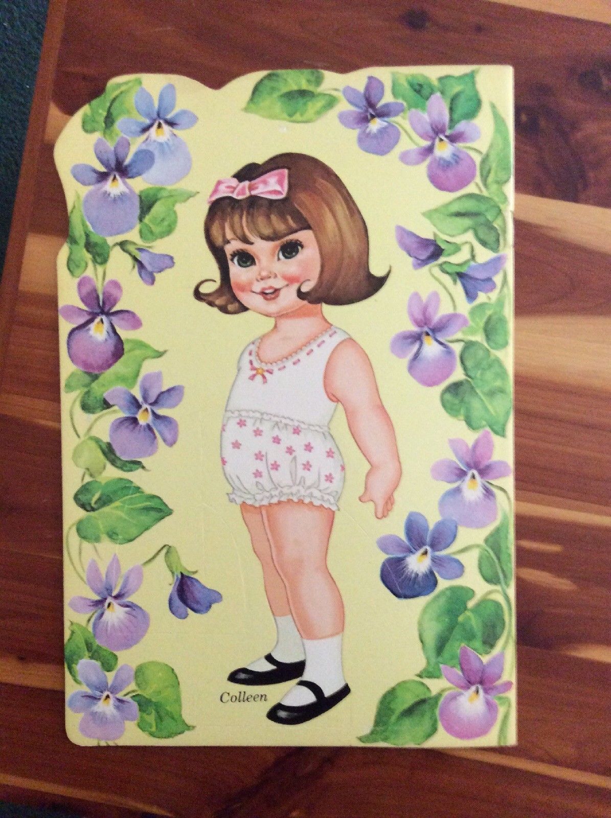 Vintage Uncut Artcraft Flower Girl Paper Dolls