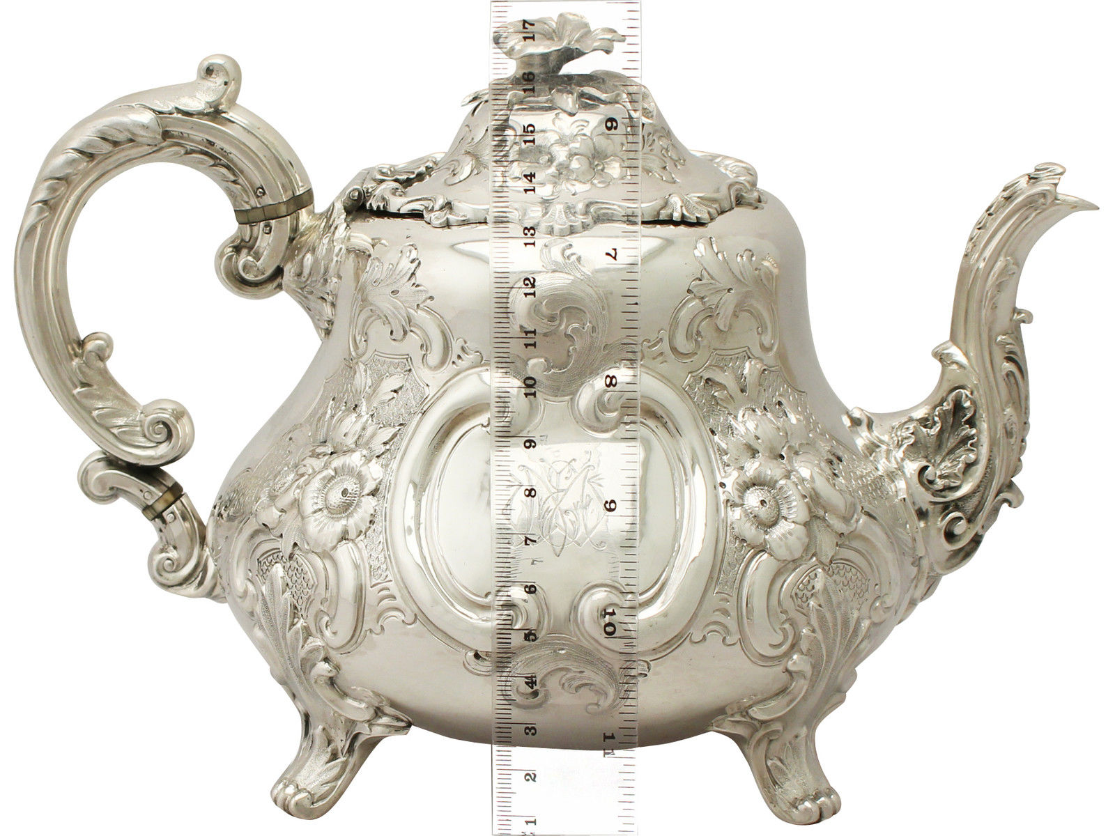 Sterling Silver Three Piece Tea Set - Antique Victorian